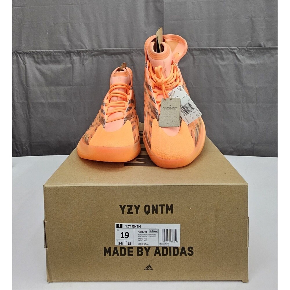Adidas Yeezy YZY QNTM Mens Size 19 GW5308 Hireor/Hireor NEW w/Box